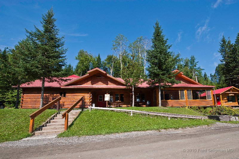 20100720_083857 Nikon D3.jpg - Restaurant at Chalets Restigouche, Kedgwick River, NB